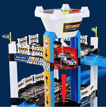 Grote Parkeergarage Speelset met Handlift en Racebaan, Verzenden, Nieuw