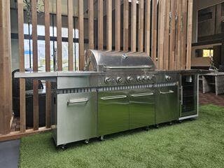 Gasbarbecue, Vonato, RVS Keuken Grill Elite 6, zilverkleu, Nieuw