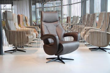 De Toekomst relaxfauteuil Twice TW-036N Leer 3 motoren+accu, Huis en Inrichting, Ophalen of Verzenden, Nieuw, Leer, Design, modern