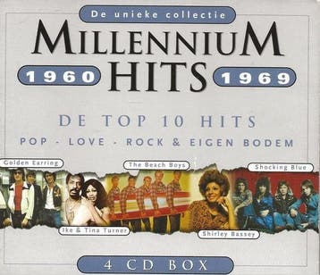 MILLENNIUM HITS 1960-1969 ( 4 cd box ), Verzenden, Nieuw in verpakking