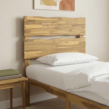 vidaXL Live Edge Hoofdbord ROSTOCK Witgewassen 100 cm, Verzenden, Nieuw, Bruin, Hout