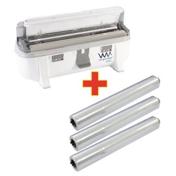 Speciale aanbieding Wrapmaster 3000 dispenser en 3 x 300 m, Verzenden, Nieuw