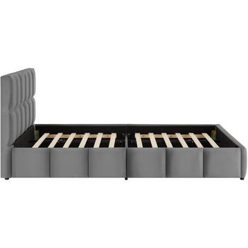 Stoffen bed Shirley met lattenbodem, draagkracht 250 kg, Witgoed en Apparatuur, Overige Witgoed en Apparatuur, Verzenden, Nieuw
