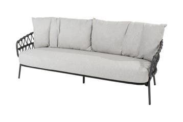 4 Seasons Calpi - 3-zits loungebank - antraciet | AANVRAAG, Tuin en Terras, Tuinbanken, Verzenden, Nieuw, Rvs