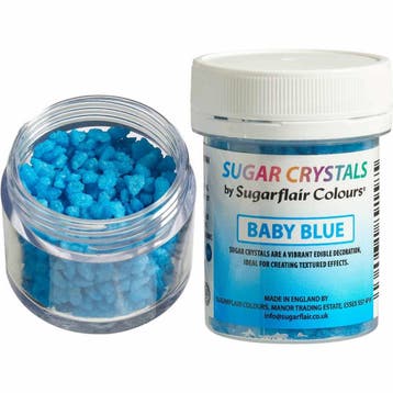 Sugarflair Suikerkristallen Baby Blauw 40g, Verzenden, Nieuw