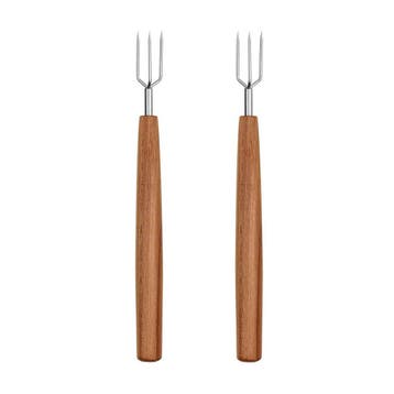 Triangle Pruimenhouten Aardappelvork Set – 2 Stuks – Dui, Huis en Inrichting, Ophalen of Verzenden, Nieuw, Hout