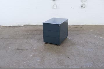 Mewaf ladeblok verrijdbaar 3 lades antraciet tweedehands, Overige materialen, Minder dan 50 cm, Gebruikt, Verzenden