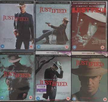 Justified series 1 - 6  complete            Gratis verzenden, Cd's en Dvd's, Dvd's | Tv en Series, Gebruikt, Verzenden, Vanaf 12 jaar
