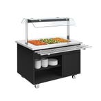 GGM Gastro | Buffetwagen warm DANZIG - 1300mm - voor 3x GN |, Verzenden