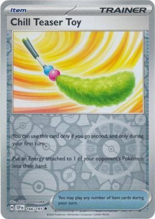Chill Teaser Toy 166/191 reverse holo surging sparks, Ophalen of Verzenden, Nieuw, Losse kaart, Foil
