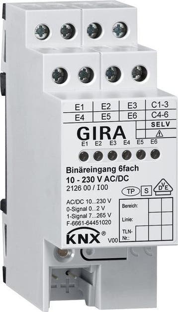 Gira KNX DIN-rail binair ingangsbussysteem - 212600, Verzenden, Nieuw, Overige typen