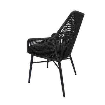 Chianti dining tuinstoel zwart rope - Gracebay 161, Ophalen of Verzenden, Nieuw