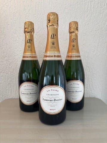Laurent-Perrier, La Cuvée - Champagne Brut - 3 Flessen (0.75, Nieuw