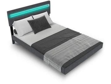 Zwevend bed Lissabon - 140x200cm - LED-verlichting -, Verzenden, Nieuw