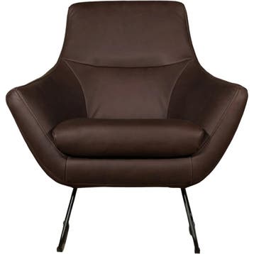 Leren fauteuil Fame, Huis en Inrichting, Fauteuils, Nieuw, Ophalen of Verzenden, 75 tot 100 cm, Industrieel, Modern