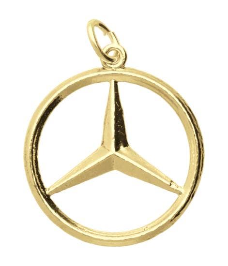 Zilveren Auto embleem ketting hanger - groot, Sieraden, Tassen en Uiterlijk, Kettinghangers, Nieuw, Verzenden