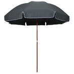 vidaXL Parasol met stalen paal 300 cm antracietkleurig, Tuin en Terras, Parasols, Verzenden, Nieuw, 2 tot 3 meter