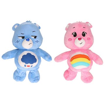 Set van 2 Troetelbeertjes - pluche - 28 cm - blauw en roze, Verzenden, Nieuw