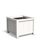 Aluminium plantenbak York 100x100x80cm - Met bodem, Tuin en Terras, 100 cm of meer, Vierkant, Nieuw, Metaal