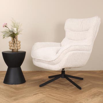 Artur draaifauteuil - crème, Ophalen of Verzenden, Nieuw