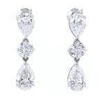 Oorstekers Platina - 4.41ct. tw. Diamant (Lab-grown)