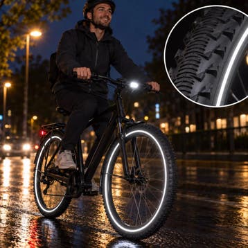 Vee Rubber Buitenband fiets zwart - grof profiel met lich..., Ophalen of Verzenden, Nieuw, Band