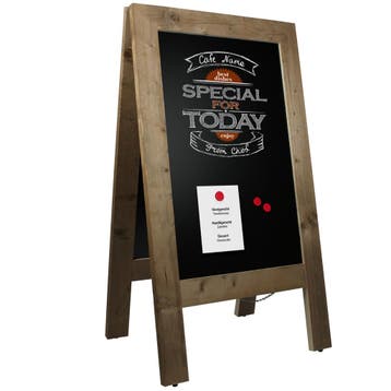 Magnetisch Krijtstoepbord Steigerhout 75x135 cm, Nieuw in verpakking