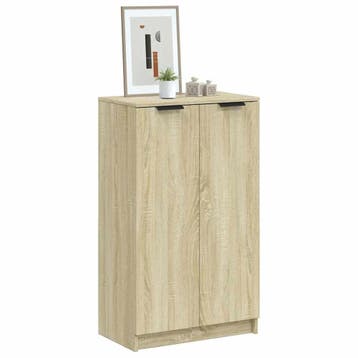 vidaXL Schoenenkast 59x35x100,5 cm bewerkt hout sonoma, Verzenden, Nieuw