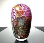 Maxence Parot - Vaas - Unieke vaas, kleuren en goud - Glas
