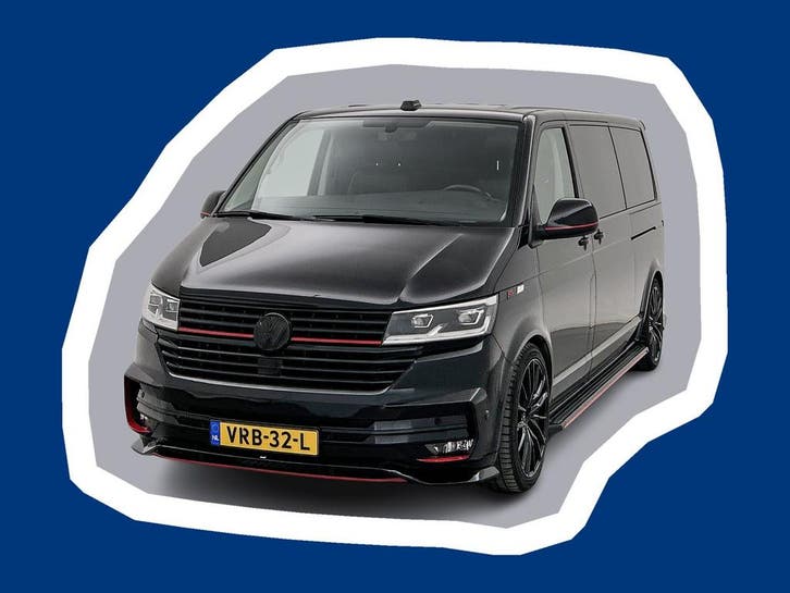 Volkswagen Transporter 2.0 TDI L2H1 32 DC Bulli ABT Bodykit, Auto's, Bestelauto's, Lease, Overige kleuren, Automaat, Zwart, Financial lease