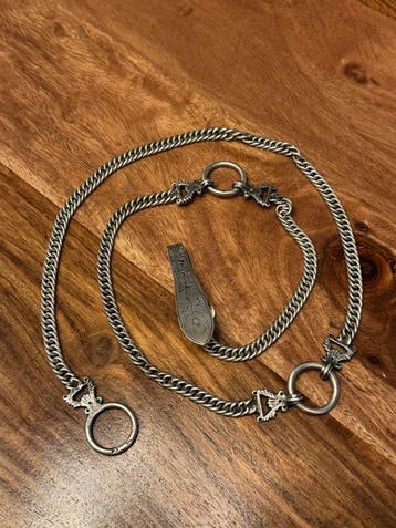 Zonder minimumprijs - Ketting Zilver - Antieke zilveren
