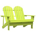 vidaXL Tuinstoel 2-zits Adirondack massief vurenhout groen, Verzenden, Nieuw, Hout