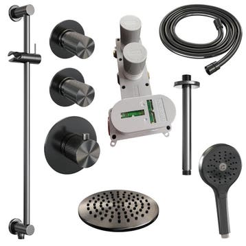 Brauer Gunmetal Carving Thermostatische Regendoucheset, Ophalen of Verzenden, Nieuw