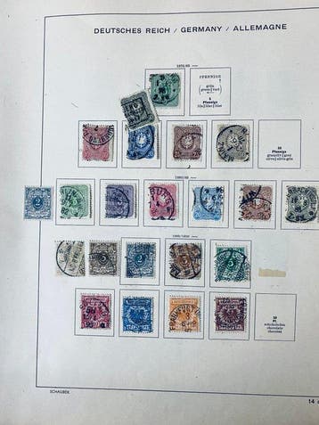 Duitse Rijk - Collectie / Uitzoeker Duitse Rijk + Duitse, Postzegels en Munten, Gestempeld
