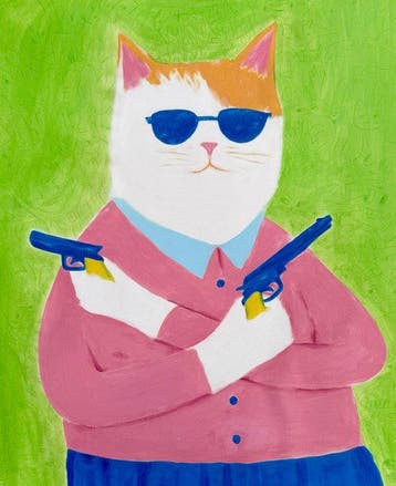 Roger Haus - Mind The Cat - XL, Antiek en Kunst