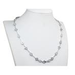 Halsketting - 18 karaat Witgoud - 4.86ct. tw. Diamant, Nieuw