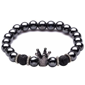 Fako Bijoux - Buddha Armband - Hematiet - Boeddha - Kroontje, Verzenden, Nieuw