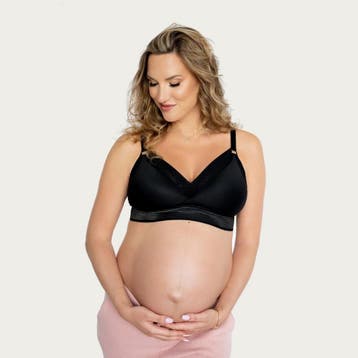 Momtobe Zwangerschapsbh / Voedingsbh LoveMe Black, Kleding | Dames, Ondergoed en Lingerie, Verzenden