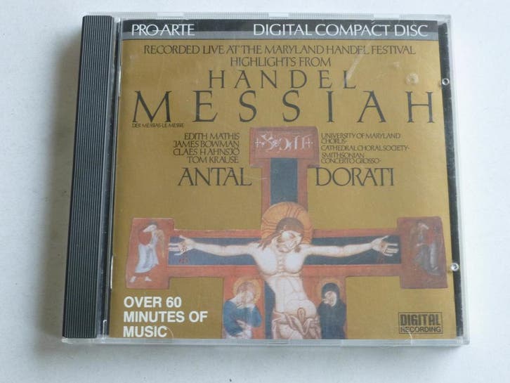 Handel - Messiah / Antal Dorati, Cd's en Dvd's, Cd's | Klassiek, Zo goed als nieuw, Ophalen of Verzenden
