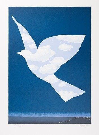 René Magritte (after) - LOiseau de Ciel