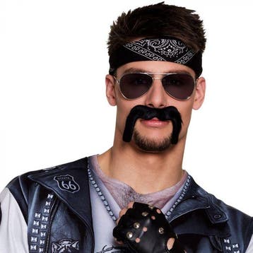 Snor biker, Verzenden, Nieuw, Feestartikel
