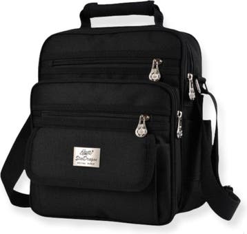 Schoudertas Heren  Dames  Werktas  Handbagage  A4 Formaat, Verzenden, Nieuw, Zwart, Overige merken