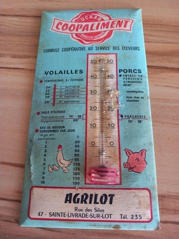Thermometer - Aluminium - Glacoïde 1950