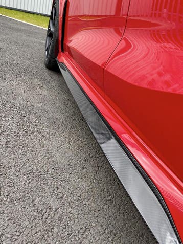 Audi RS3 8Y Facelift (2025+) carbon sideskirt extensions, Verzenden