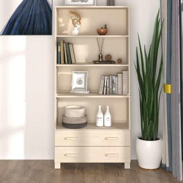 vidaXL buffetkast HAMAR massief grenenhout honingbruin, Minder dan 50 cm, Verzenden, Nieuw, Minder dan 100 cm