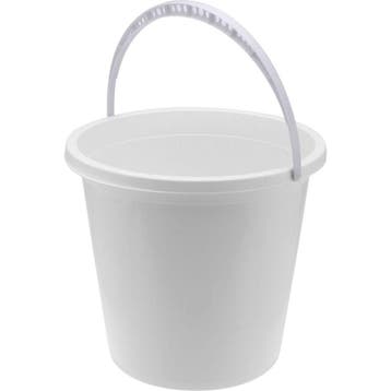 Emmer met Handvat 12L - Wit, Nieuw