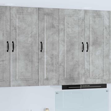 vidaXL Vaatwasserpaneel Kalmar Beton Grijs 30 x 31 x 100 cm, Huis en Inrichting, Verzenden, Nieuw, Grijs
