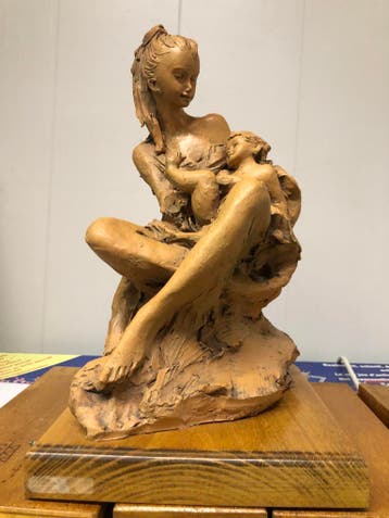 Terracotta sculptuur van Nico Venzo, Ophalen, Handgemaakt