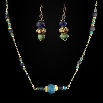 Oud-Romeins Earrings, Ketting met romeinse glaskralen, Sieraden, Tassen en Uiterlijk, Antieke sieraden