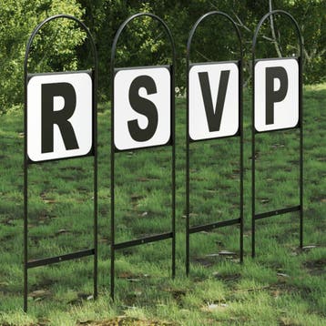 vidaXL Dressuurletters 4 st staal, Verzenden, Nieuw